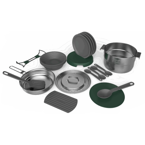 Stanley 3.5L Full Kitchen Base Camp Cook Set Stainless Steel