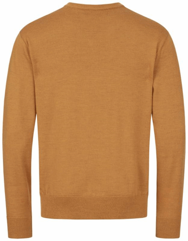 Blaser Men’s Merino V-Neck Sweater Rust - Image 2