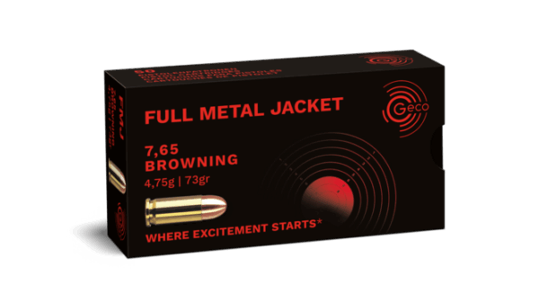 Geco FMJ 73gr. 7.65mm Browning / .32 Auto (50stuks)