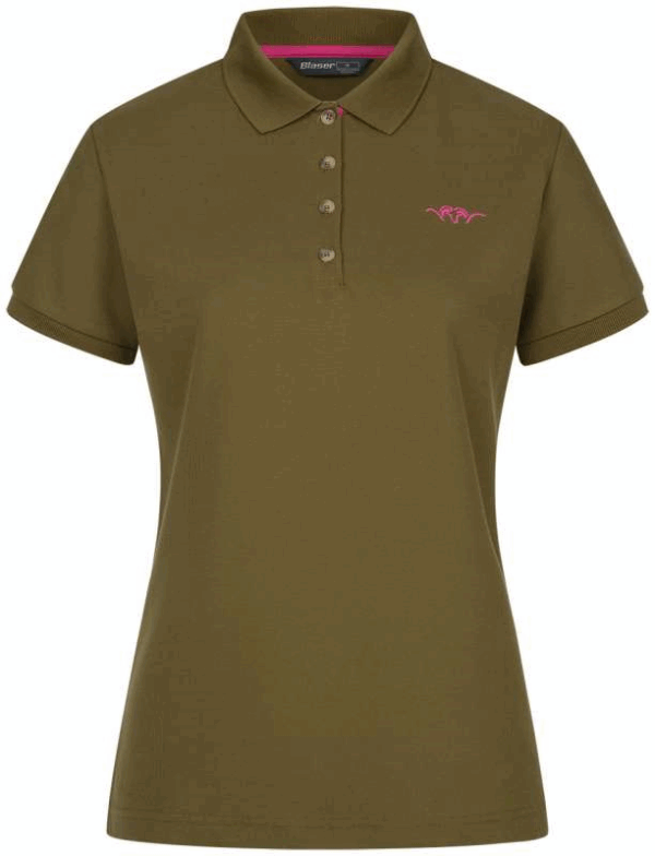 Blaser Ladies Polo Shirt 25 Dark Olive