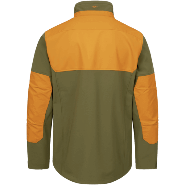 Blaser Men's Tackle Softshell Jacket Dark Olive / Blaze Orange - Image 2