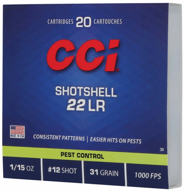 CCI Shotshell 31gr. .22 LR (20stuks) - Image 2