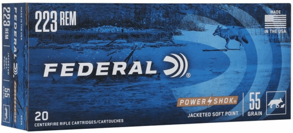 Federal  Power-Shok SP 55gr. .223 Rem (20stuks)
