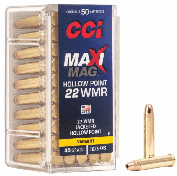 CCI Maximag JHP 40gr. .22 WMR (50stuks)