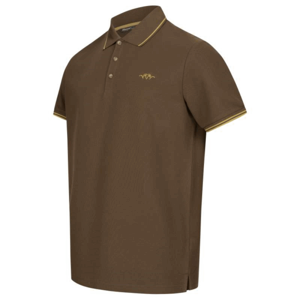 Blaser Men's Polo Shirt 22 Dark Brown - Image 3