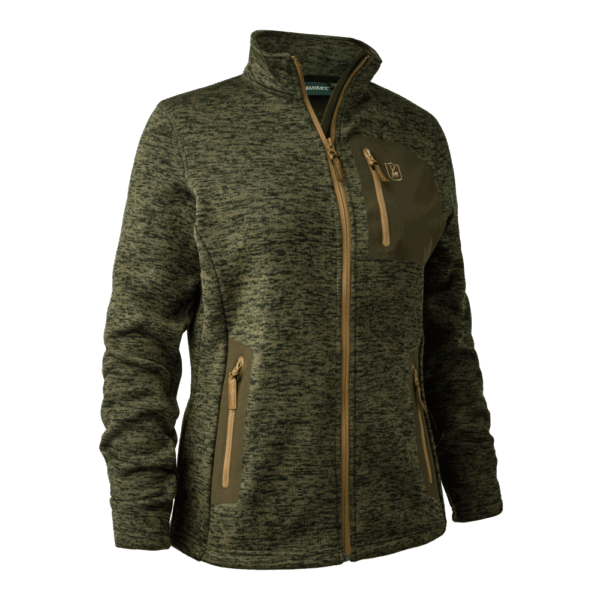 Deerhunter Lady Sarek Knitted Jacket Olive Night melange