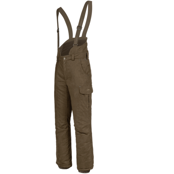 Blaser Men's Suede Bib Pants Matti Dark Brown - Image 4