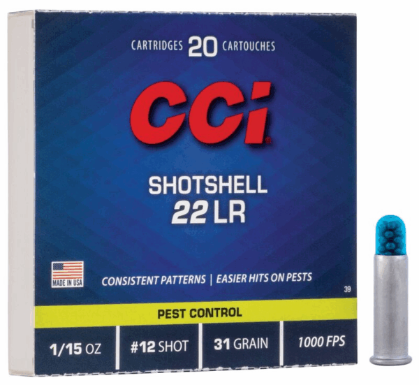 CCI Shotshell 31gr. .22 LR (20stuks)