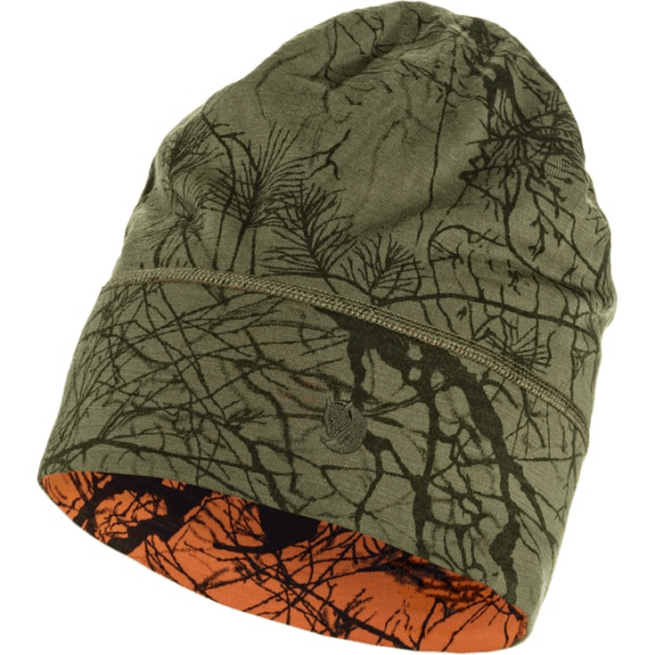 Fjällräven  Lappland Beanie  Green Camo / Orange Multi Camo