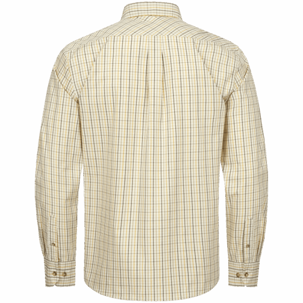 Blaser Men's Shirt Tristan 22 Beige/Yellow Checked - Afbeelding 2