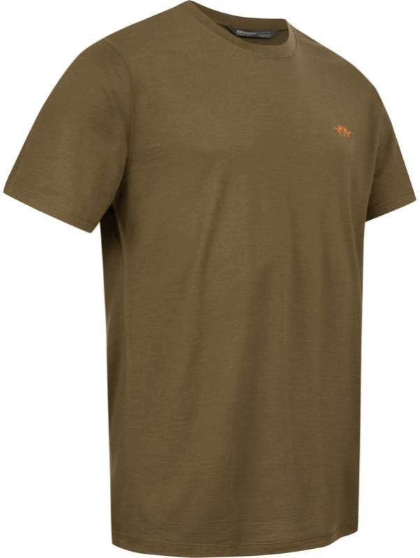 Blaser Men's Merino Base 160 T Dark Olive S - Image 3