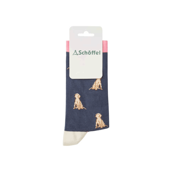 Schöffel Women's Single Cotton Sock Navy Labrador