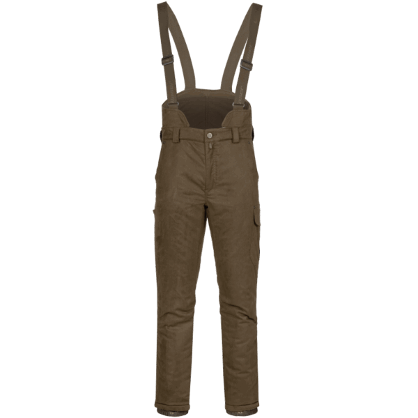 Blaser Men's Suede Bib Pants Matti Dark Brown