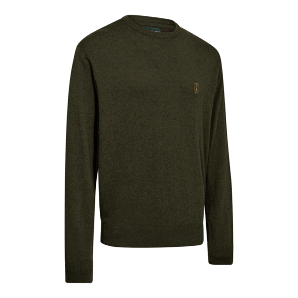 Deerhunter Harrington O-Neck Knit Forest Ember Melange