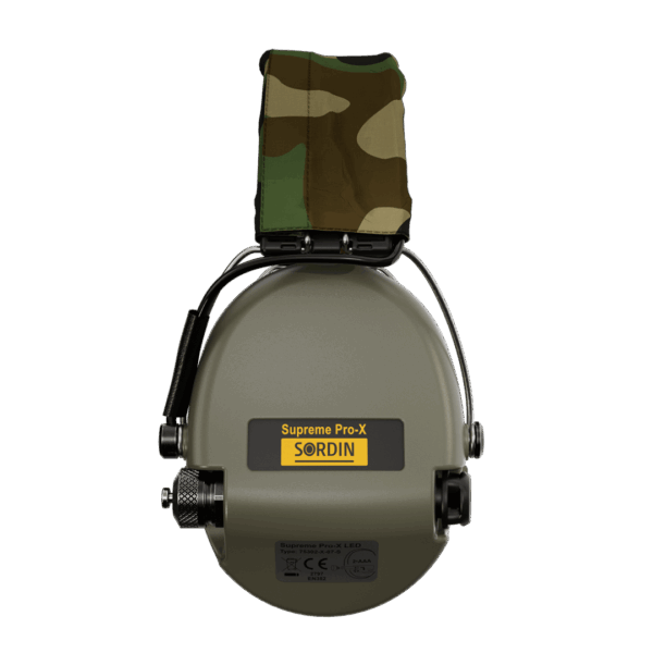 Sordin Supreme Pro-X Green met LED (Camo Canvas Band) - Image 4