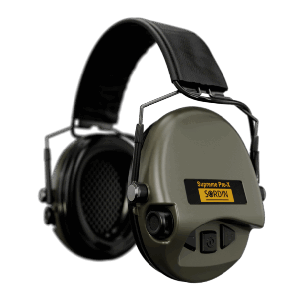 Sordin Supreme Pro-X Slim Green (Leren Band)