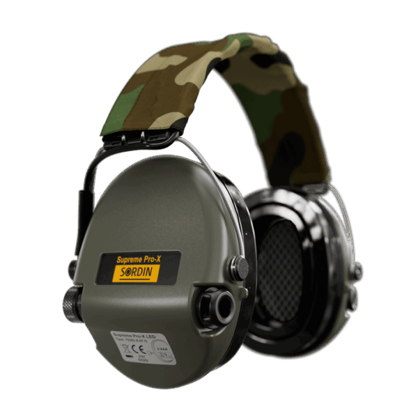 Sordin Supreme Pro-X Green met LED (Camo Canvas Band) - Image 2