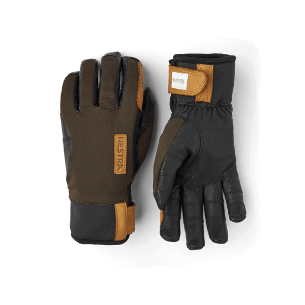 Hestra  Ergo Grip Active Wool Terry 5 Finger  Dark Forest / Black