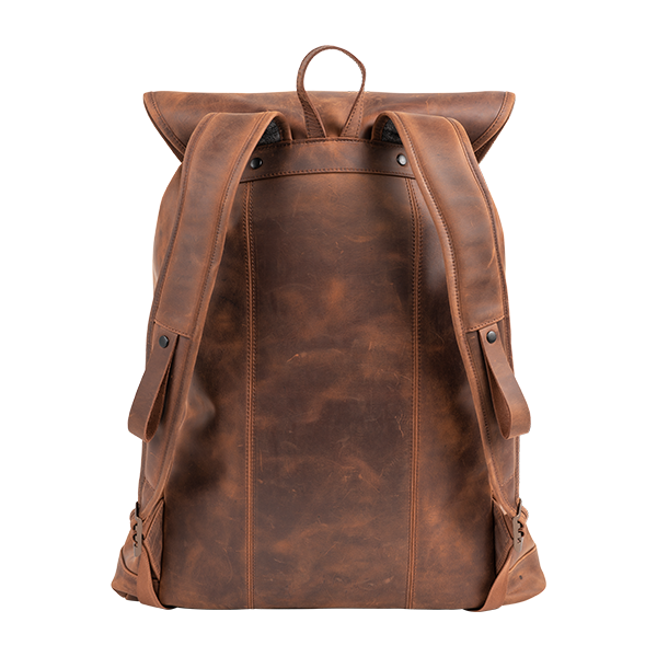 Sauer Leather Backpack Brown - Image 3