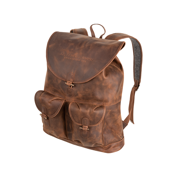 Sauer Leather Backpack Brown - Image 2